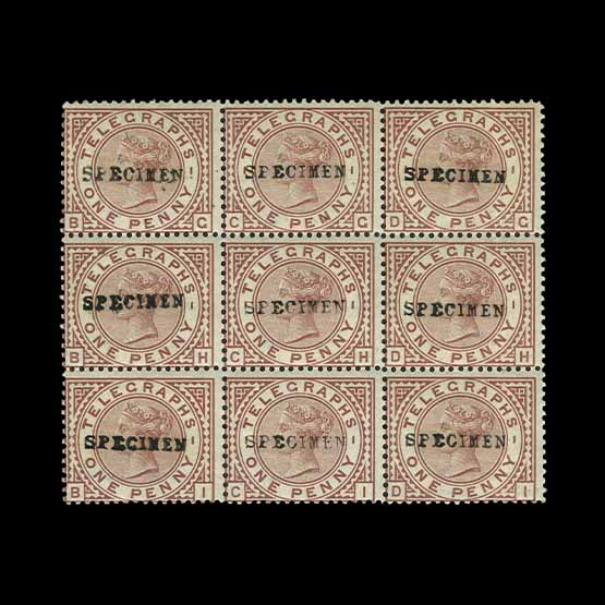 Lot 12201 - Great Britain - Telegraphs 1876-81 -  UPA UPA Auction UPA 98