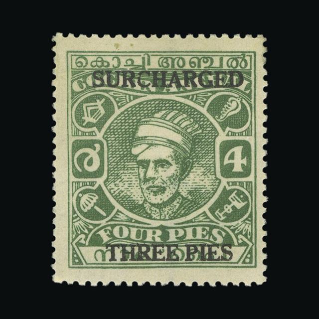 Lot 13699 - India - States - Cochin 1943 -  UPA UPA Auction UPA 98