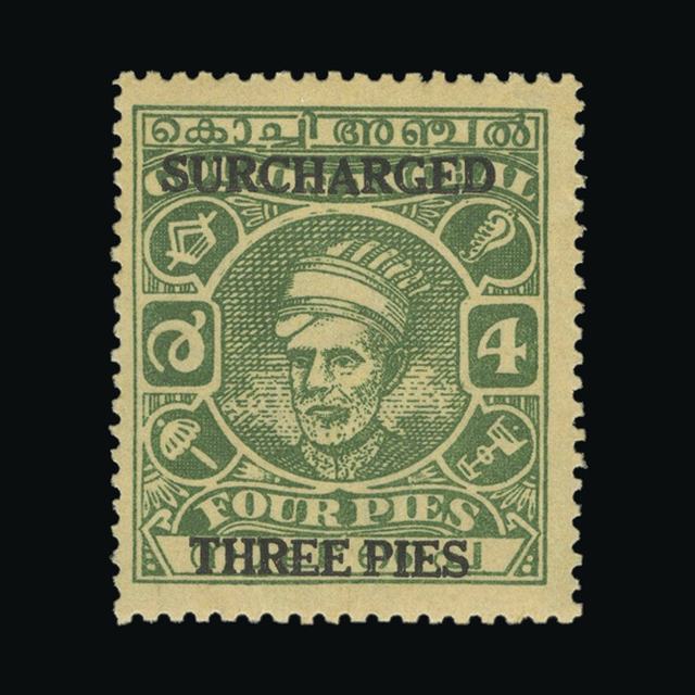 Lot 13700 - India - States - Cochin 1943 -  UPA UPA Auction UPA 98