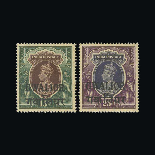 Lot 13740 - India - States - Gwalior 1938-48 -  UPA UPA Auction UPA 98