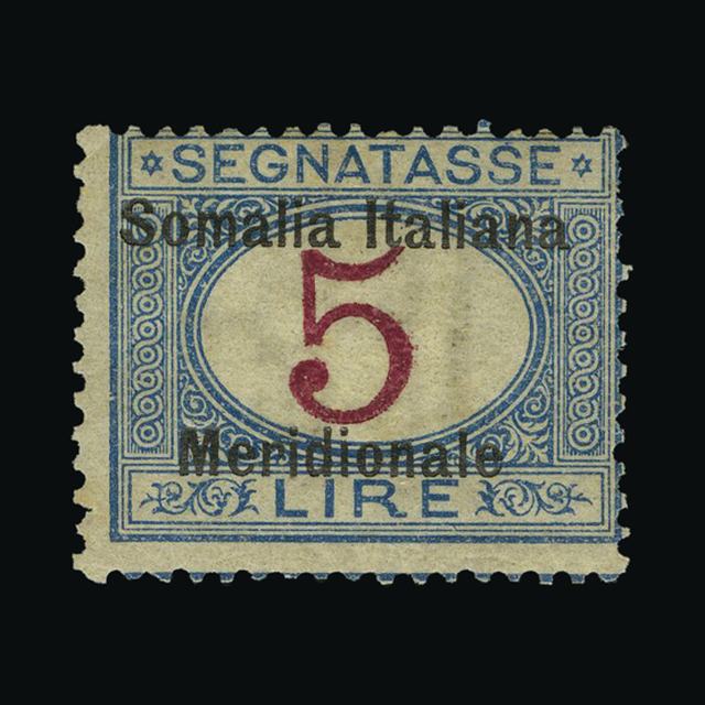 Lot 14231 - Italy - Colonies - Somalia 1906 - UPA UPA Auction UPA 98 Lot 14231 - Italy - Colonies - Somalia 1906 - UPA UPA Auction UPA 98