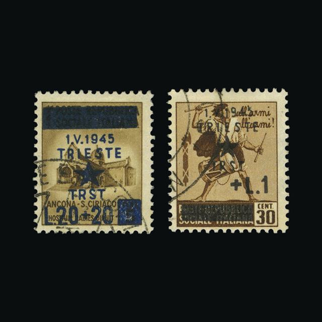 Lot 14304 - Italy - Colonies - Venezia Giulia and Istria 1945 - UPA UPA Auction UPA 98 Lot 14304 - Italy - Colonies - Venezia Giulia and Istria 1945 - UPA UPA Auction UPA 98