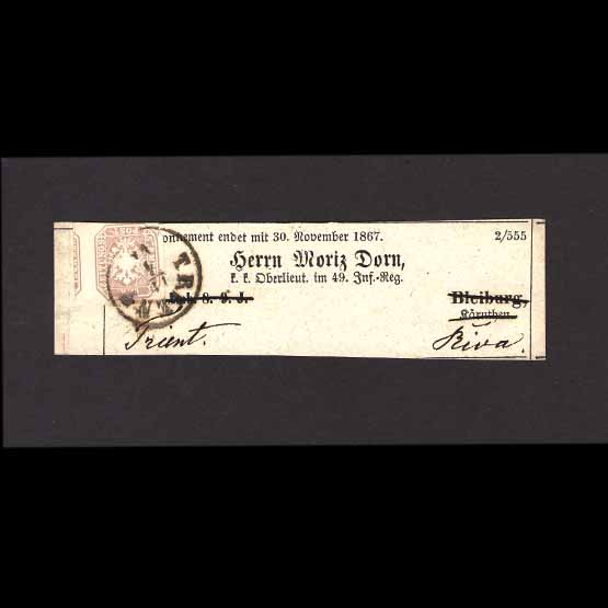 Lot 1713 - Austria 1863 - UPA UPA Auction UPA 98 Lot 1713 - Austria 1863 - UPA UPA Auction UPA 98
