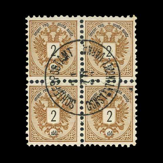 Lot 1949 - austro-hungarian post offices in the turkish empire 1883 - UPA UPA Auction UPA 98 Lot 1949 - austro-hungarian post offices in the turkish empire 1883 - UPA UPA Auction UPA 98