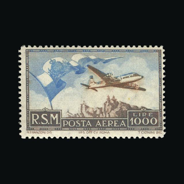 Lot 20078 - San Marino 1951 - UPA UPA Auction UPA 98 Lot 20078 - San Marino 1951 - UPA UPA Auction UPA 98