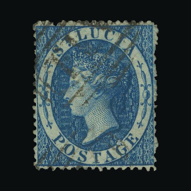 Lot 21494 - st. lucia 1860 -  UPA UPA Auction UPA 98