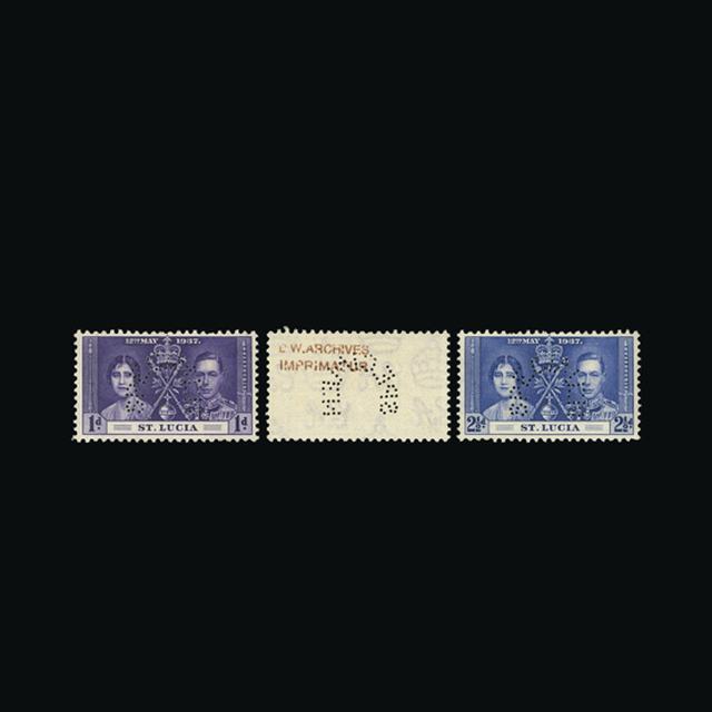 Lot 21606 - st. lucia 1937 - UPA UPA Auction UPA 98 Lot 21606 - st. lucia 1937 - UPA UPA Auction UPA 98