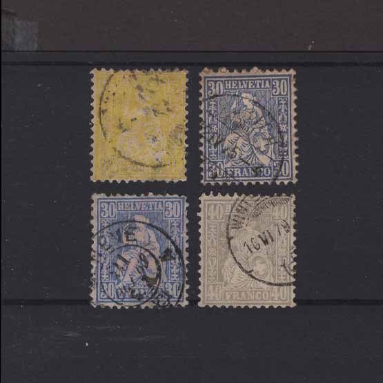 Lot 22074 - Switzerland 1867-78 -  UPA UPA Auction UPA 98