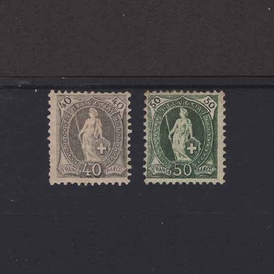 Lot 22100 - Switzerland 1894-1902 -  UPA UPA Auction UPA 98