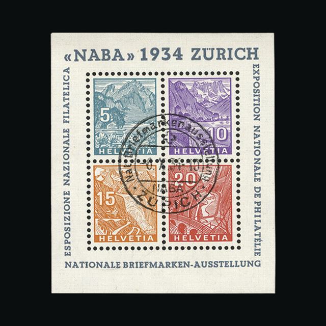Lot 22142 - Switzerland 1934 -  UPA UPA Auction UPA 98