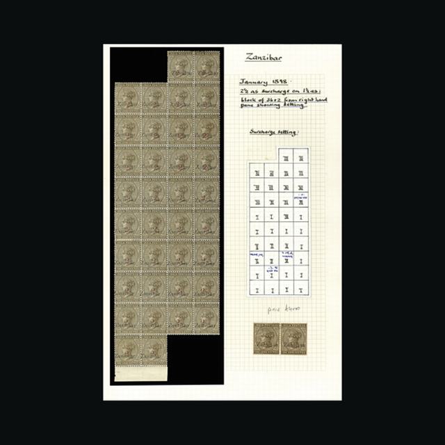 Lot 22874 - zanzibar 1896-98 -  UPA UPA Auction UPA 98