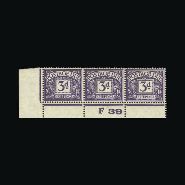 Lot 23355 - Great Britain - Postage Dues 1937-38 -  UPA UPA Auction UPA 98