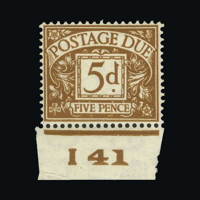 Lot 23356 - Great Britain - Postage Dues 1937-38 -  UPA UPA Auction UPA 98