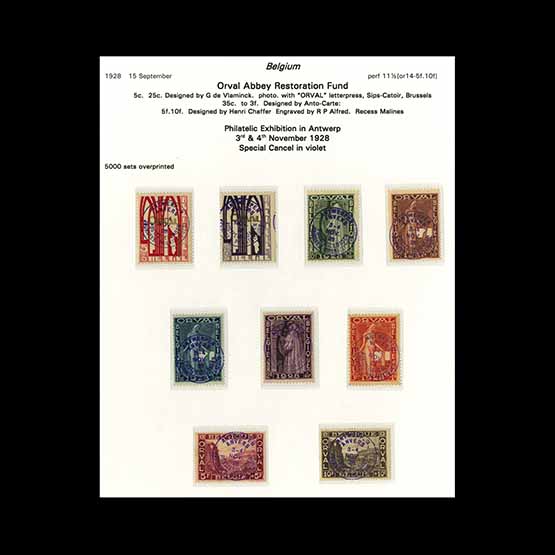 Lot 2713 - Belgium 1928 -  UPA UPA Auction UPA 98
