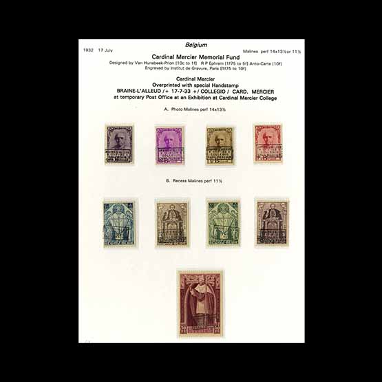 Lot 2729 - Belgium 1932 - UPA UPA Auction UPA 98 Lot 2729 - Belgium 1932 - UPA UPA Auction UPA 98