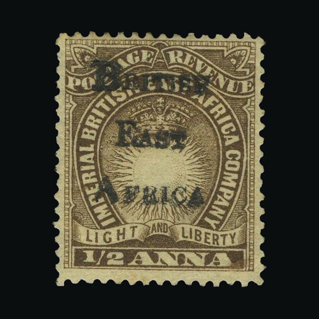 Lot 3358 - british east africa 1895 -  UPA UPA Auction UPA 98