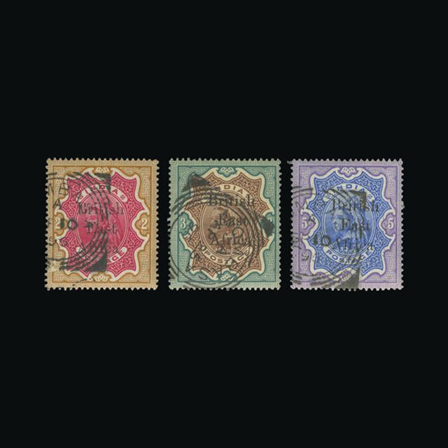 Lot 3369 - british east africa 1895-96 -  UPA UPA Auction UPA 98