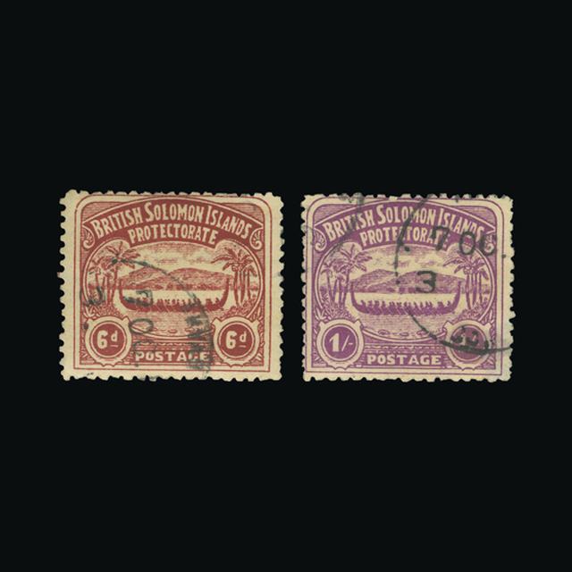 Lot 3800 - british solomon islands 1907 -  UPA UPA Auction UPA 98