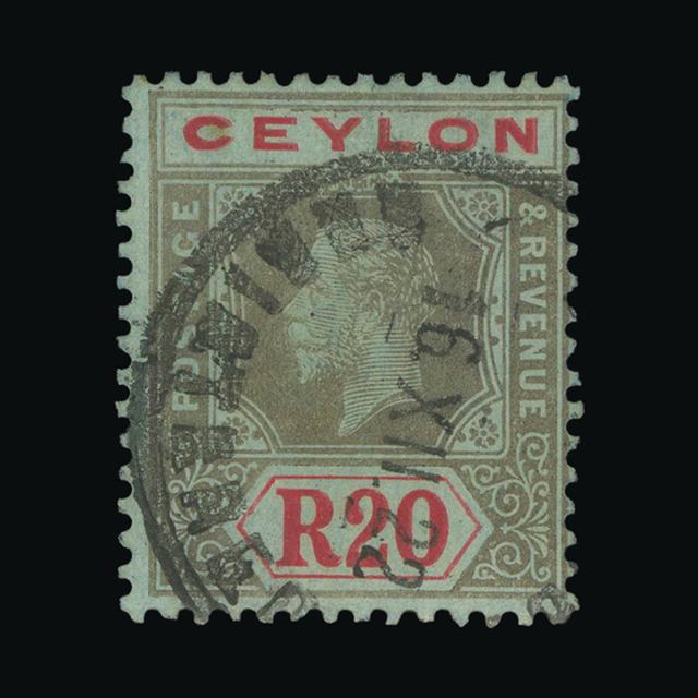 Lot 4876 - Ceylon 1912-25 - UPA UPA Auction UPA 98 Lot 4876 - Ceylon 1912-25 - UPA UPA Auction UPA 98