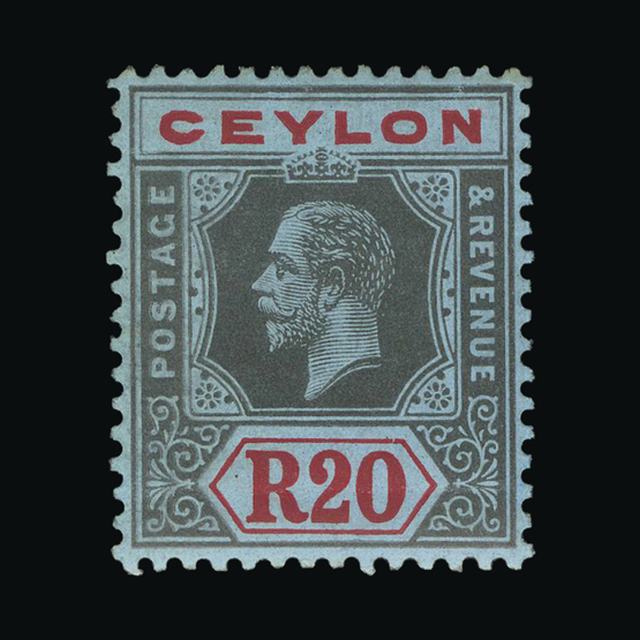 Lot 4877 - Ceylon 1912-25 - UPA UPA Auction UPA 98 Lot 4877 - Ceylon 1912-25 - UPA UPA Auction UPA 98