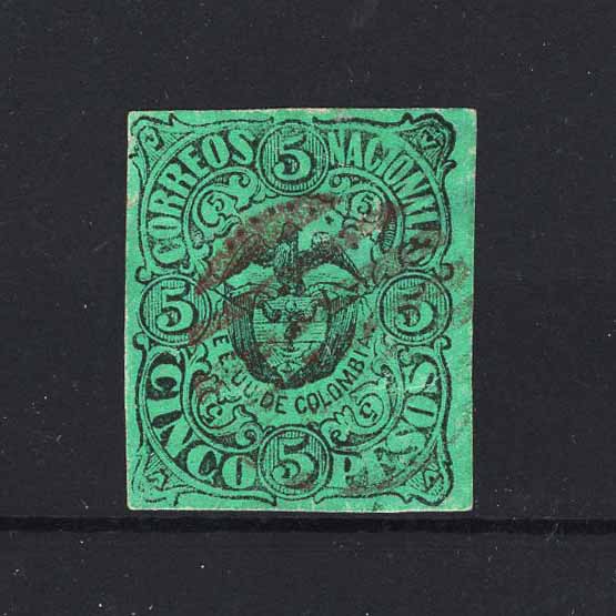 Lot 5068 - Colombia 1870 - UPA UPA Auction UPA 98 Lot 5068 - Colombia 1870 - UPA UPA Auction UPA 98