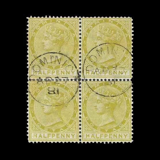 Lot 5745 - dominica 1877-79 -  UPA UPA Auction UPA 98