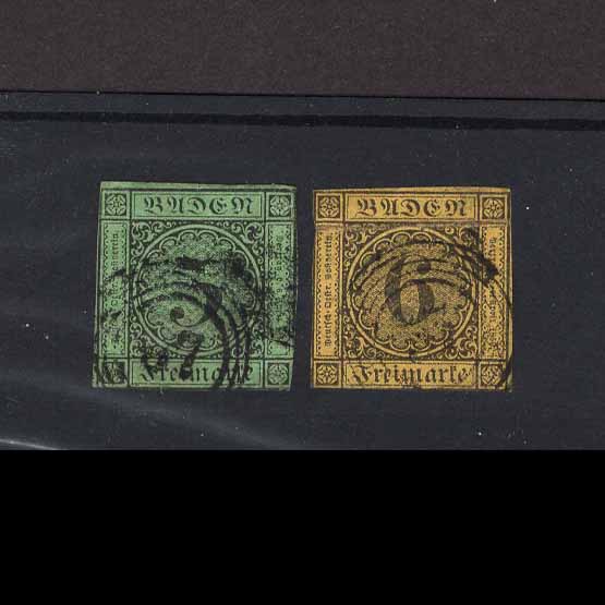 Lot 8632 - German States - Baden 1853-58 -  UPA UPA Auction UPA 98