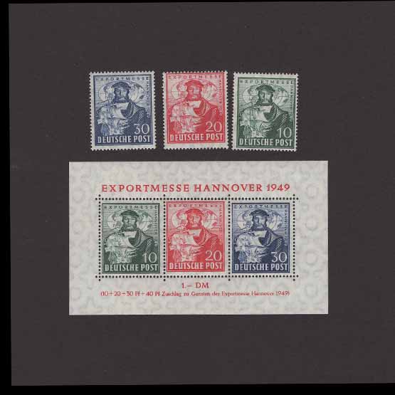 Lot 8835 - Germany - Allied Occupation - British and American Zones 1949 -  UPA UPA Auction UPA 98